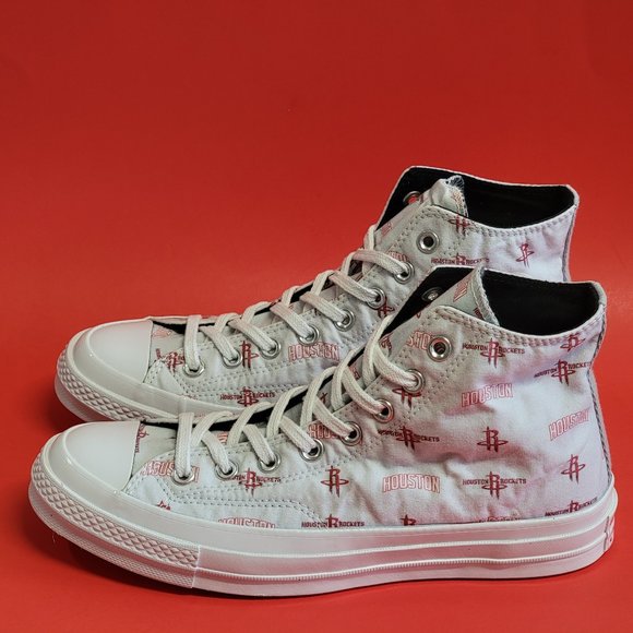 Converse CTAS 70 Hi Houston Rockets 161162C Size 10 NWB - Picture 5 of 11